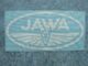 nálepka JAWA FJ - bílá 100x50
