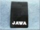 zástěrka blatníku - nápis JAWA bílý ( PIO )  (110421)
