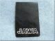 zástěrka blatníku - nápis JAWA bílá kontura ( PIO )  (110606)