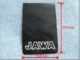 zástěrka blatníku - nápis JAWA bílá kontura ( PIO )  (110606)