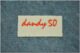 nálepka Dandy 50 - malá 60x20, červená ( Jawa 50 Dandy )