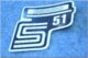 nálepka schránky S51 ENDURO - č/b/stříbrná ( Simson S51 )