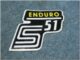nálepka schránky S51 ENDURO - č/b/žlutá ( Simson S51 )