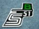nálepka schránky S51 B - č/b/zelená ( Simson S51 )