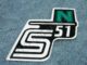 nálepka schránky S51 N - č/b/zelená ( Simson S51 )