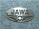 přívěsek JAWA ovál, vzhled šablona - 61x32 mm  (930512)