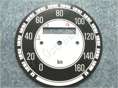 ciferník tachometru 160 km ( Jawa 500 OHC 02 ) / D=75mm  (030030)