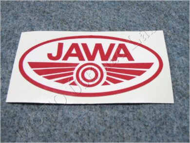 nálepka JAWA - červeno / bílá 100x50  (011158)