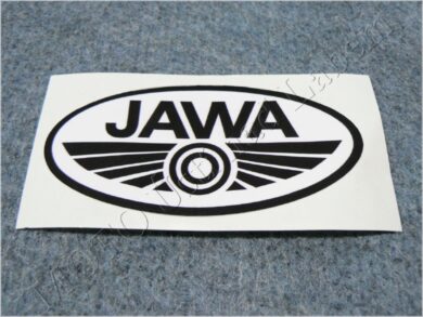 nálepka JAWA - černo / bílá 100x50  (011159)