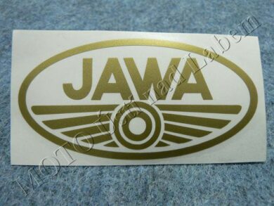 nálepka JAWA - zlatá 100x50  (010268)