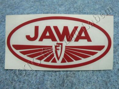 nálepka JAWA FJ - červená 100x50  (010272)