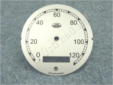 Dial, Speedometer 120km ( Pérák FJ ) / D=77mm  (020185)