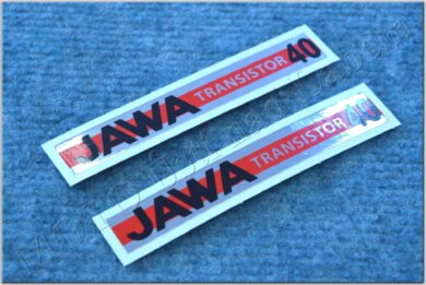 nálepky sada 2ks -  JAWA Transistor 40 ( BAB 207,228 )  (120581)