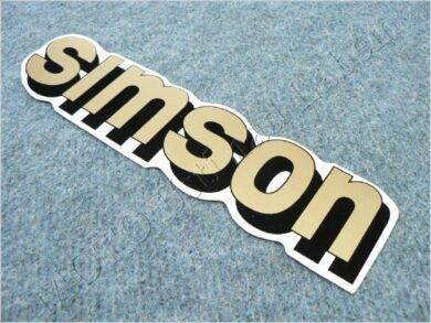 nálepka nádrže SIMSON - zlatá ( Simson )  (520708)