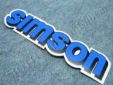 nálepka nádrže SIMSON - modrá ( Simson )  (520144)