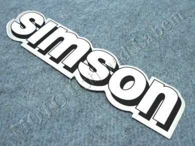 nálepka nádrže SIMSON - bílá ( Simson )  (520141)