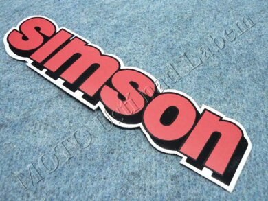 nálepka nádrže SIMSON - červená ( Simson )  (520142)