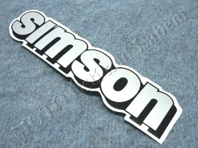 nálepka nádrže SIMSON - stříbrná ( Simson )  (520146)