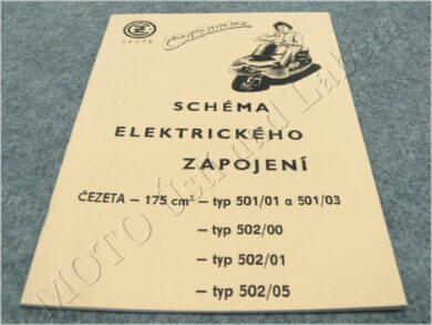 schema elektrického zapojení ( ČZ 501,502 )  (930127)