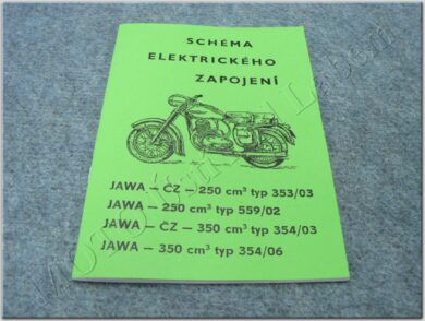 schema elektro ( JAWA -ČZ 250-353/03,559/02;350-354/03,354/06)  (930146)