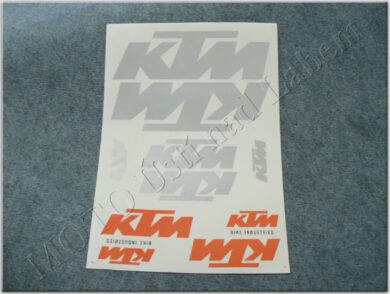 nálepky KTM arch - oranžovo/stříbrná  (930251)