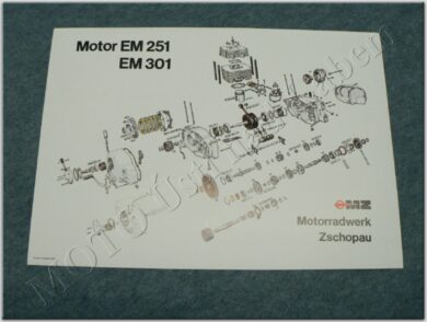plakát - motor ( ETZ 250 )  (930641)