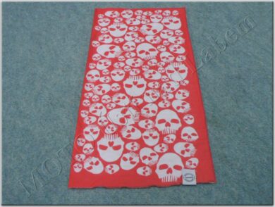 nákrčník - šátek Comfy Skulls ( OXFORD ) red  (930657)