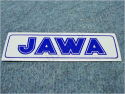 nálepka JAWA - modrá 140x35
