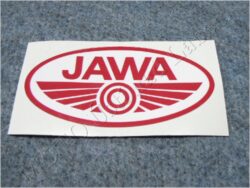 nálepka JAWA - červeno / bílá 100x50