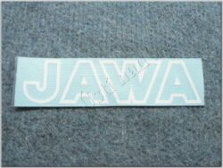 nálepka JAWA - bílá kontura 117x29