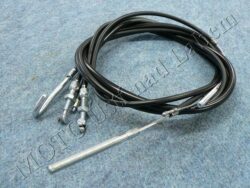 Bowden Cables, set 4pcs. w/ adjuster ( Jawa 353,354 ) orig. SVK