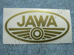 nálepka JAWA - zlatá 100x50