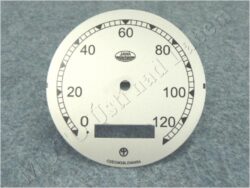 Dial, Speedometer 120km ( Pérák FJ ) / D=77mm
