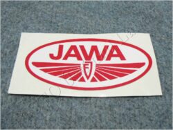 nálepka JAWA FJ - červeno / bílá 100x50