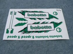 nálepky BABETTA arch - zelená ( BAB 210 )