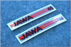 nálepky sada 2ks -  JAWA Transistor 40 ( BAB 207,228 )