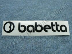 nálepka BABETTA - černá 135x25
