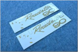 box stickers - set of 2 ( Jawa 90 Roadster ) gold