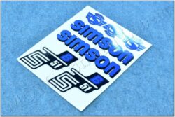 nálepky SIMSON S51 B arch - modrá ( Simson S51 ) orig.vzor