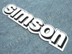nálepka nádrže SIMSON - bílá ( Simson )