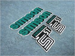 nálepky SIMSON ENDURO sada - zelené ( Simson S51 )