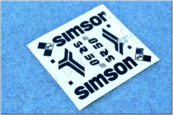 stickers SIMSON SR 50 - black ( Simson-SR ) original IFA model