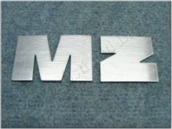 logo MZ - písmena na nádrž ( MZ - ETZ ) stříbrná