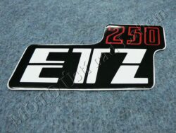 nálepka schránky ETZ 250 - č/b/červená ( MZ ) orig.
