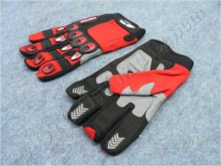rukavice X3 - červenošedé ( MZone )
