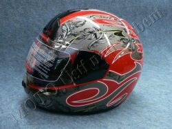 Full-face Helmet FF1 - mist red ( Motowell )