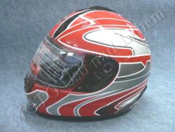 Full-face Helmet FF2 - extreme red ( Motowell )