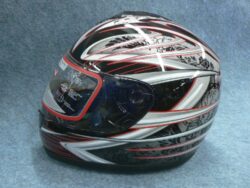 Full-face Helmet FF3 - red trophy ( Motowell )