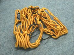 síťka na přilbu - žlutá ( MCN ) ocelové háky