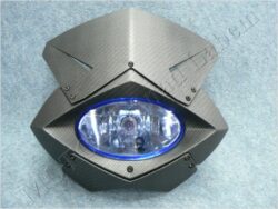 maska přední + lampa ( UNI ) carbon / H4/55W
